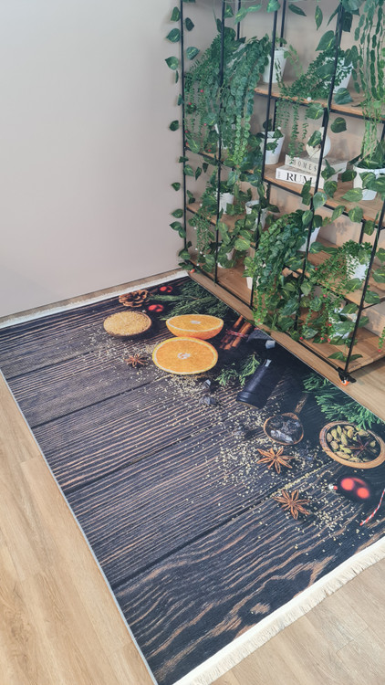 قیمت عالی فرشینه آفتاب فرشینه آشپزخانه کدU532مخمل شانل ترک استپدار