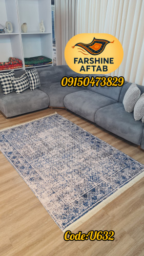 فرشینه سنتی فرشینه آفتاب کد U632مخمل شانل