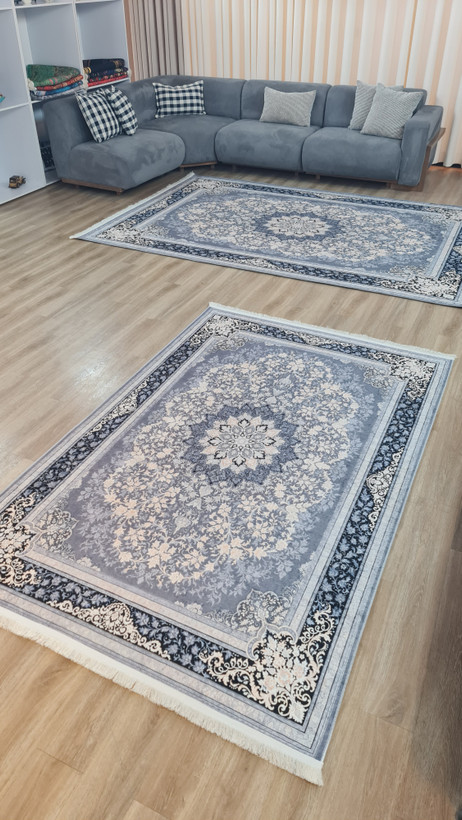 خرید ارزانترین فرشینه سنتی فرشینه آفتاب کد U16مخمل شانل ترک استپدار