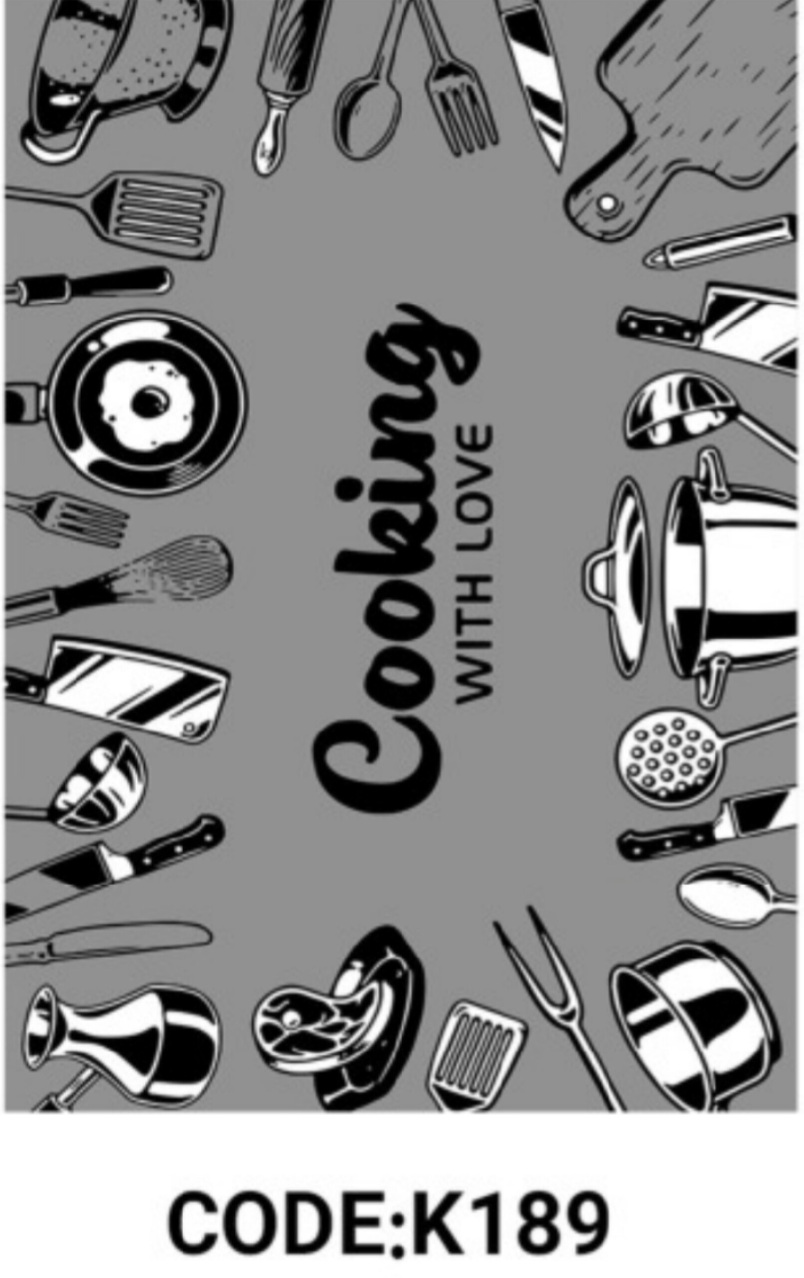 خرید ارزان فرشینه آشپزخانه فرشینه آفتاب کدK189مخمل شانل ترک استپدار