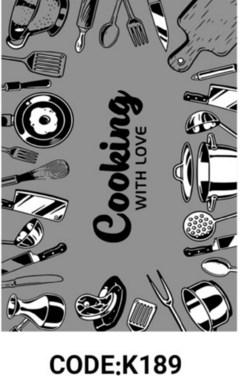 خرید ارزان فرشینه آشپزخانه فرشینه آفتاب کدK189مخمل شانل ترک استپدار