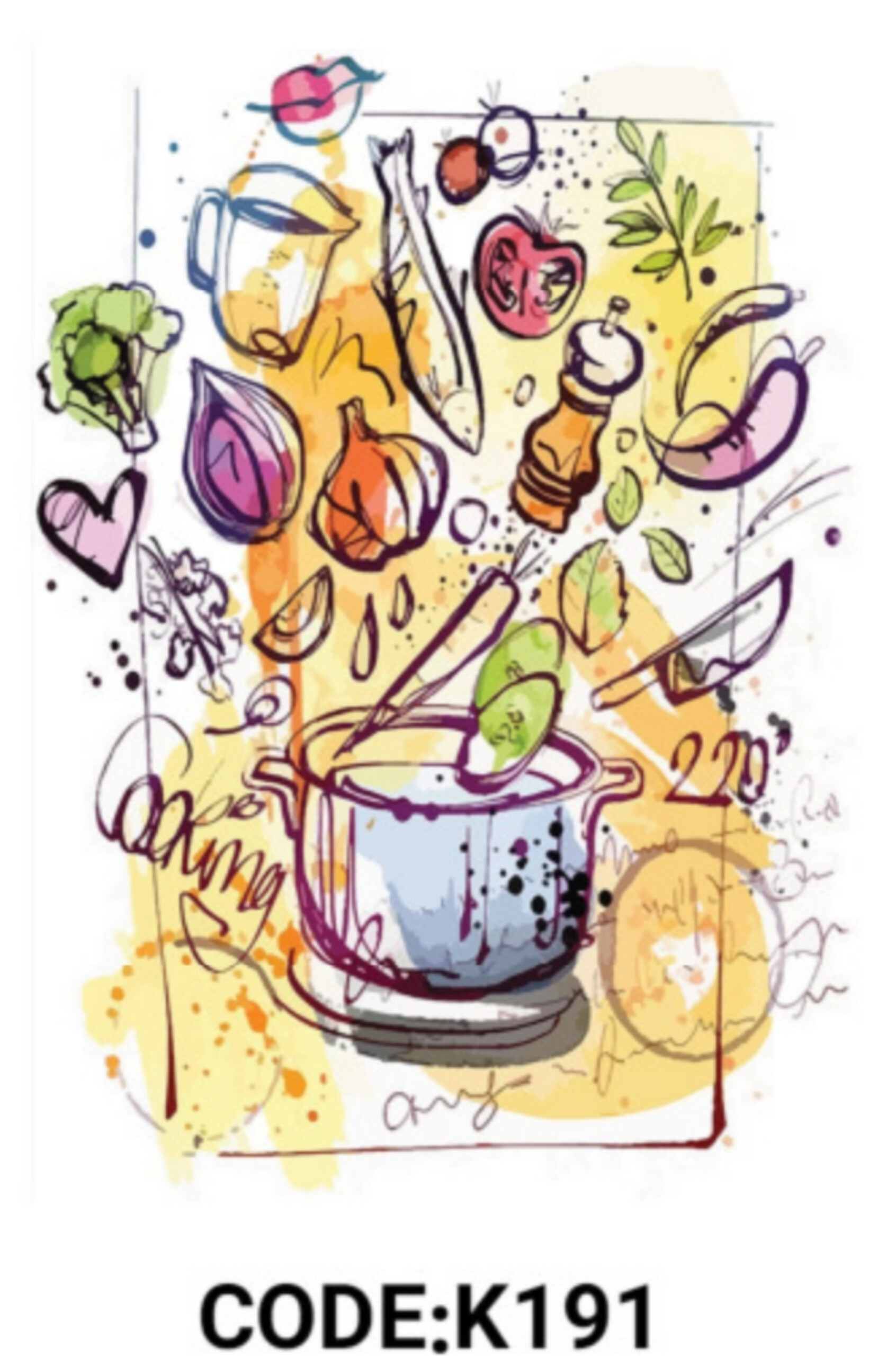 خرید ارزان فرشینه آشپزخانه فرشینه آفتاب کدK191مخمل شانل ترک استپدار