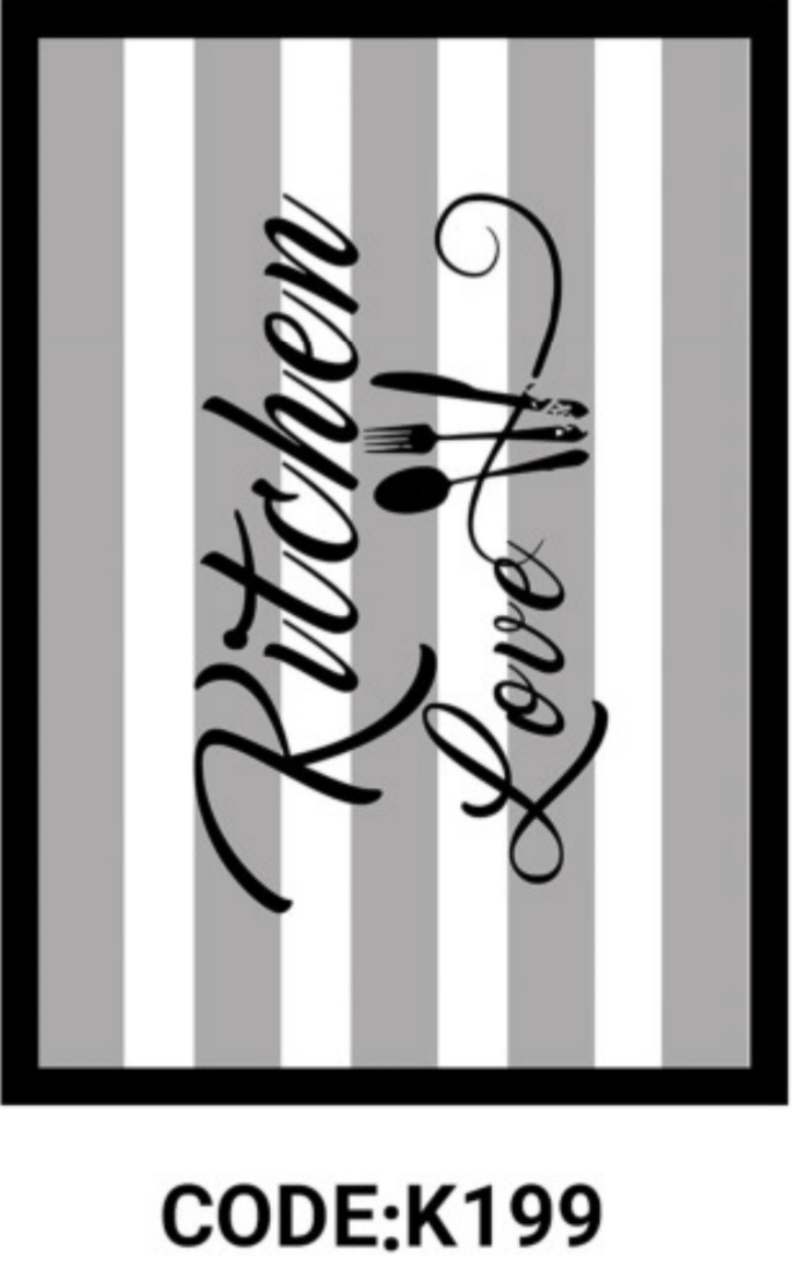 خرید ارزان فرشینه آشپزخانه فرشینه آفتاب کدK199مخمل شانل ترک استپدار