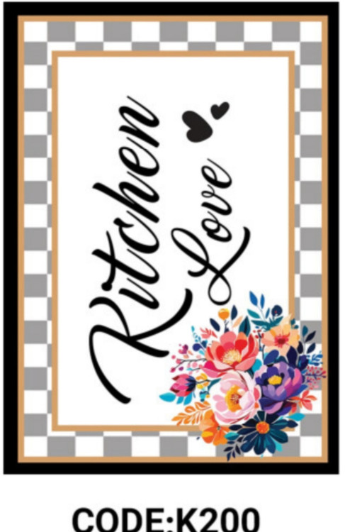 خرید ارزان فرشینه آشپزخانه فرشینه آفتاب کدK200مخمل شانل ترک استپدار