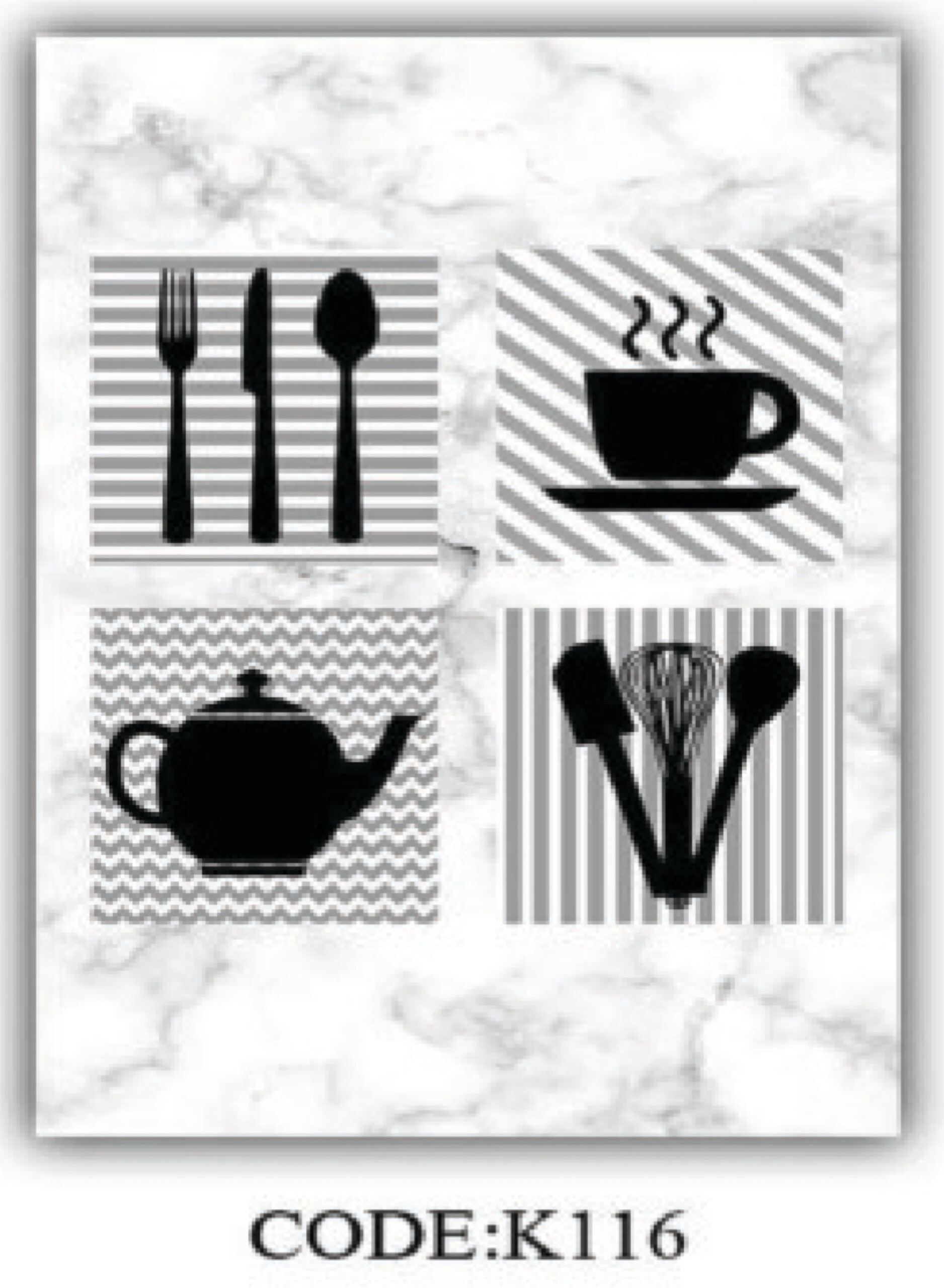 خرید ارزان فرشینه آشپزخانه فرشینه آفتاب کدK116مخمل شانل ترک استپدار