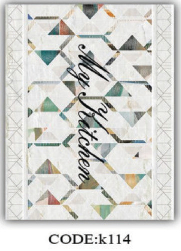 خرید ارزان فرشینه آشپزخانه فرشینه آفتاب کدK114مخمل شانل ترک استپدار