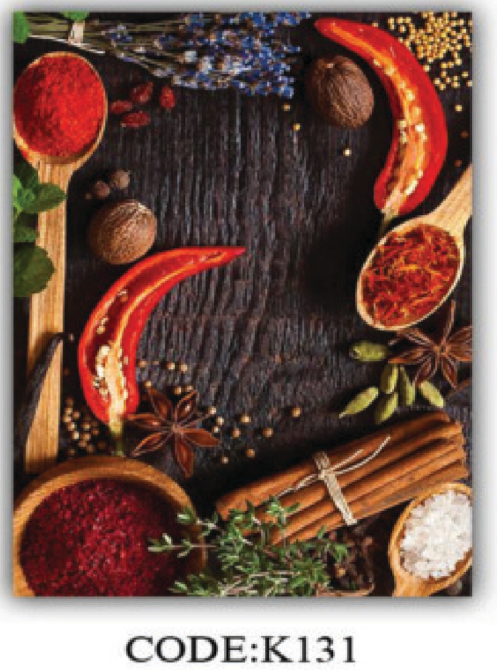 خرید ارزان فرشینه آشپزخانه فرشینه آفتاب کدK131مخمل شانل ترک استپدار