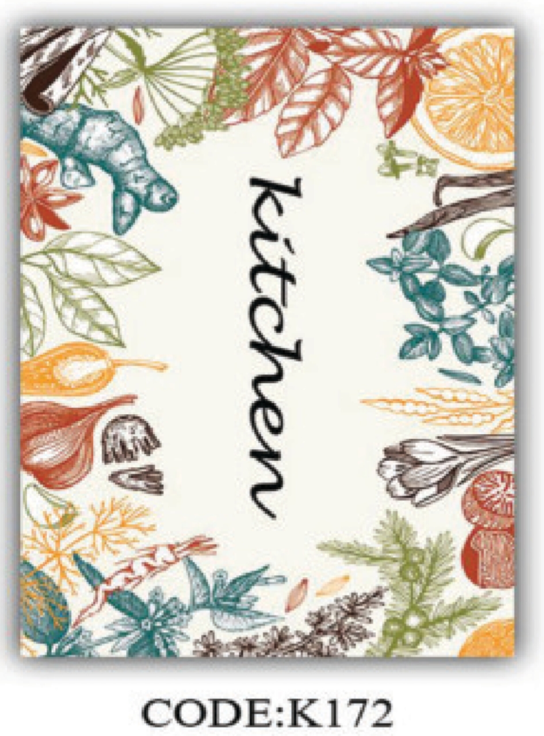 خرید ارزان فرشینه آشپزخانه فرشینه آفتاب کدK172مخمل شانل ترک استپدار