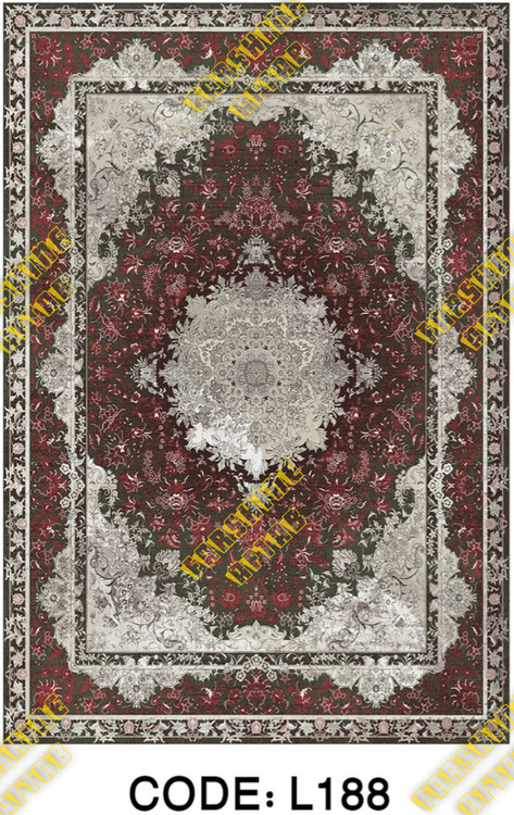 فرشینه لاکی فرشینه آفتاب کد L188مخمل شانل ترک استپدار