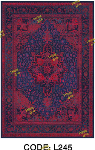 فرشینه لاکی فرشینه آفتاب کد L245مخمل شانل ترک استپدار