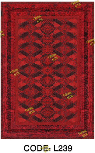 خرید ارزان فرشینه لاکی فرشینه آفتاب کد L239مخمل شانل ترک استپدار
