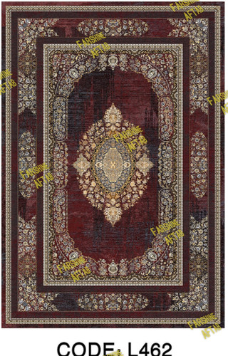 خرید ارزان فرشینه لاکی فرشینه آفتاب کد L462مخمل شانل ترک استپدار