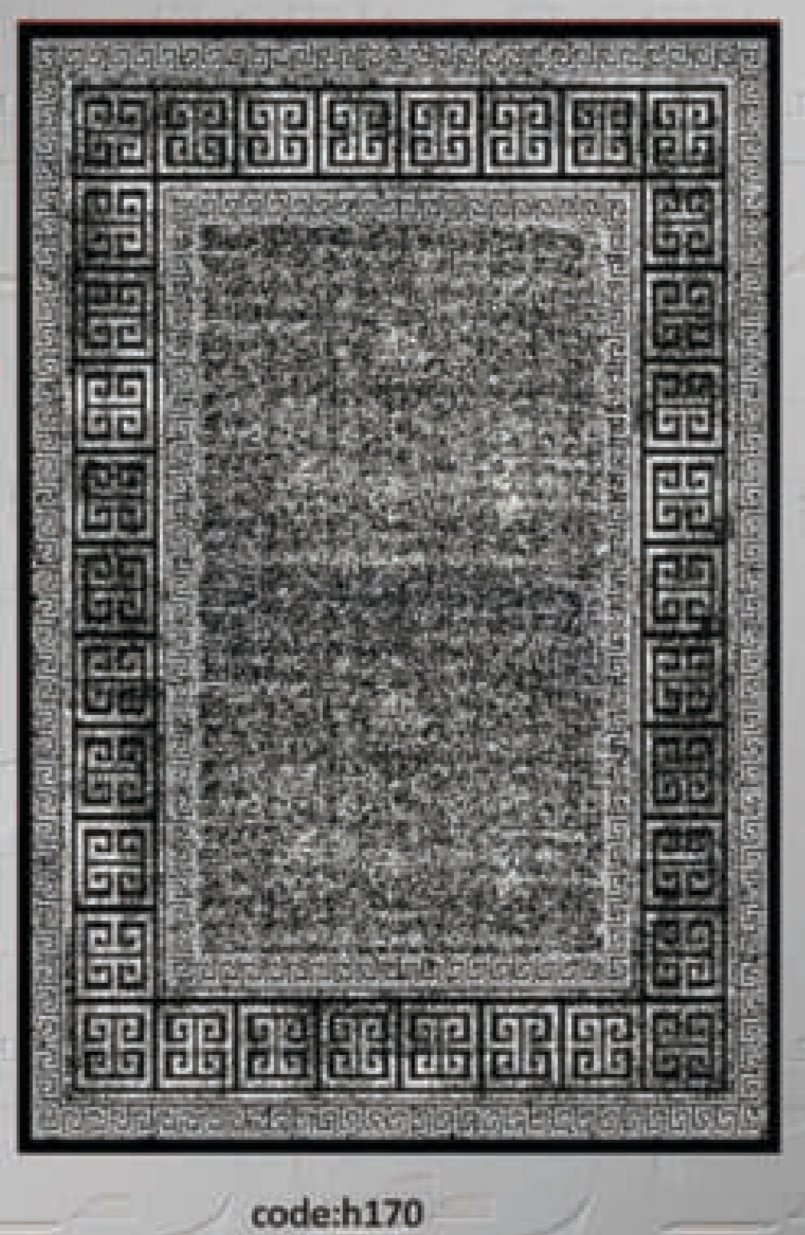 خرید ارزان فرشینه ورساچه فرشینه آفتاب کد H170مخمل شانل ترک استپدار