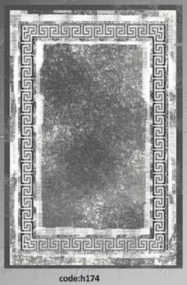 خرید ارزان فرشینه ورساچه فرشینه آفتاب کد H174مخمل شانل ترک استپدار