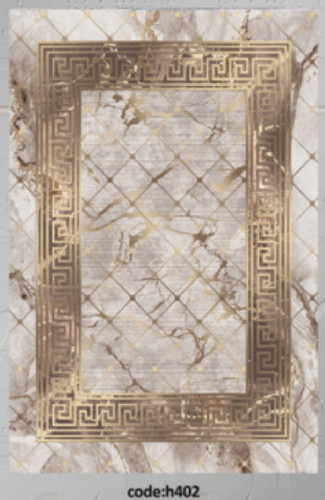 خرید ارزان فرشینه ورساچه فرشینه آفتاب کد H402مخمل شانل ترک استپدار