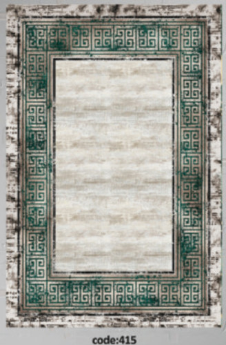 خرید ارزان فرشینه ورساچه فرشینه آفتاب کد H415مخمل شانل ترک استپدار