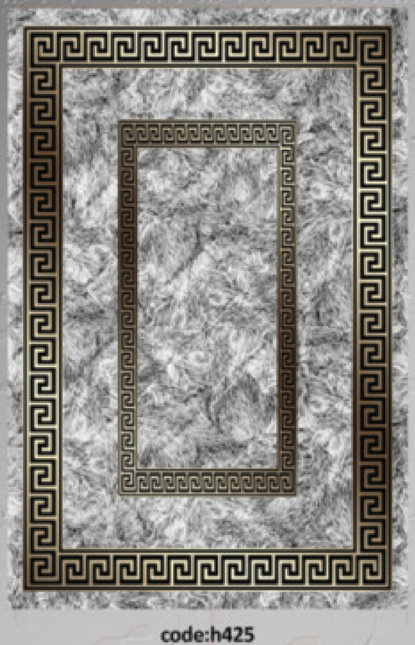 خرید ارزان فرشینه ورساچه فرشینه آفتاب کد H425مخمل شانل ترک استپدار