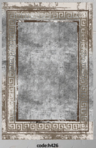 خرید ارزان فرشینه ورساچه فرشینه آفتاب کد H426مخمل شانل ترک استپدار