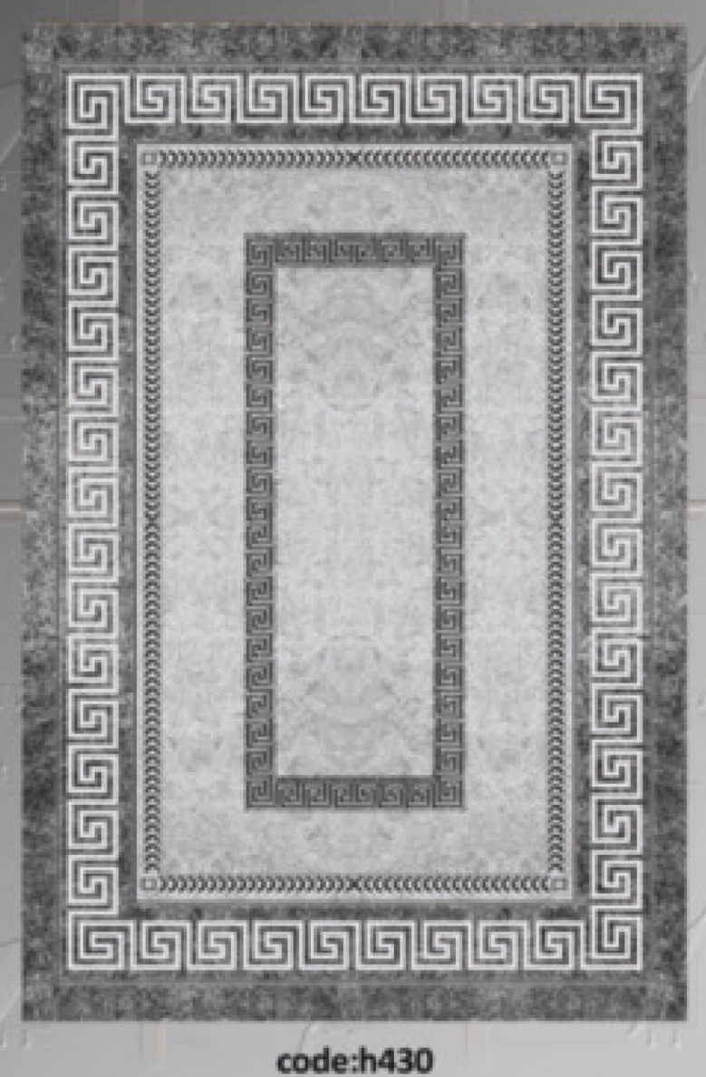 خرید ارزان فرشینه ورساچه فرشینه آفتاب کد H430مخمل شانل ترک استپدار