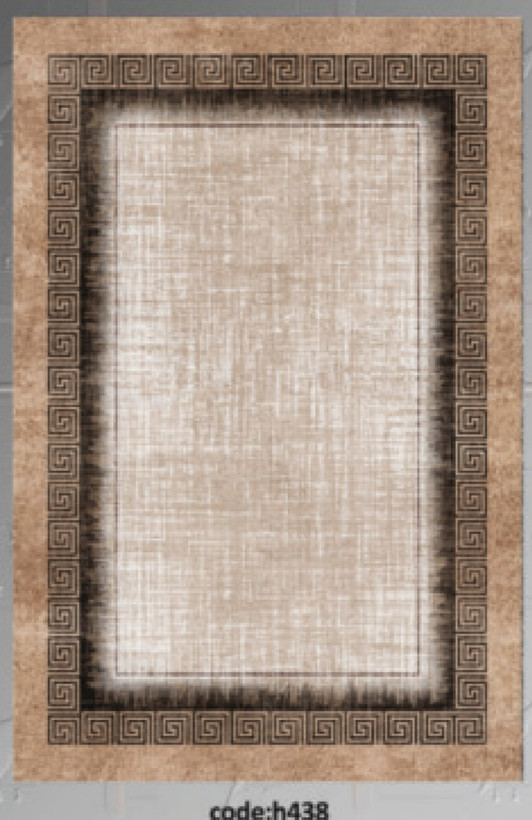 خرید ارزان فرشینه ورساچه فرشینه آفتاب کد H438مخمل شانل ترک استپدار
