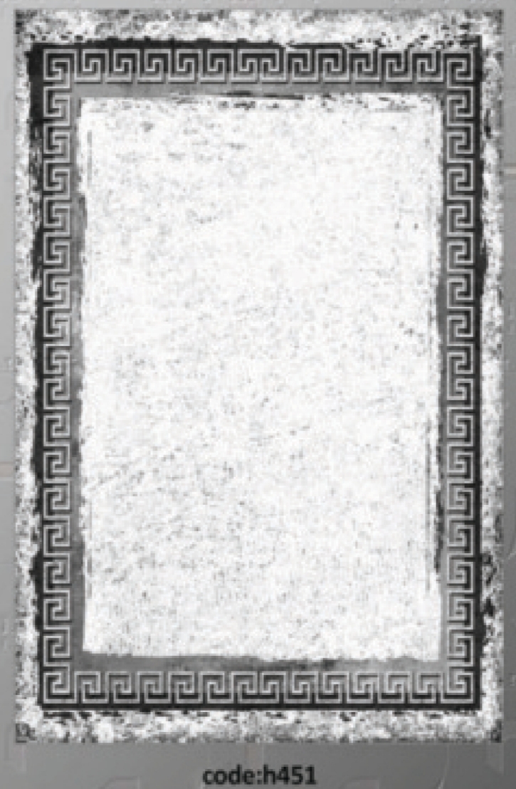 خرید ارزان فرشینه ورساچه فرشینه آفتاب کد H451مخمل شانل ترک استپدار