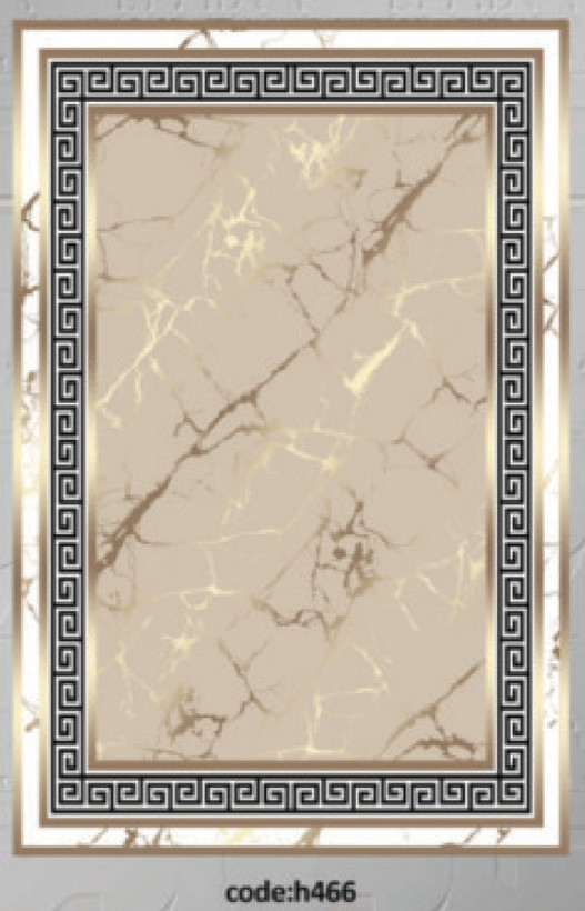 خرید ارزان فرشینه ورساچه فرشینه آفتاب کد H466مخمل شانل ترک استپدار