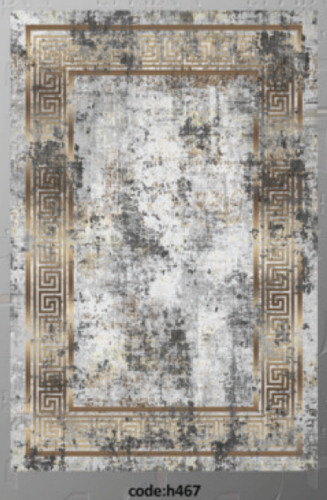 خرید ارزان فرشینه ورساچه فرشینه آفتاب کد H467مخمل شانل ترک استپدار