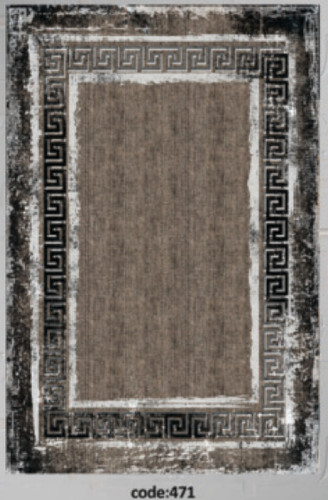 خرید ارزان فرشینه ورساچه فرشینه آفتاب کد H471مخمل شانل ترک استپدار