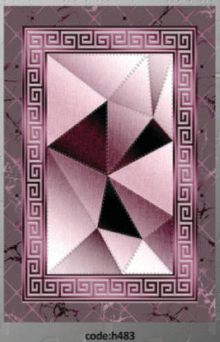 فرشینه ورساچه فرشینه آفتاب کد H483مخمل شانل ترک استپدار