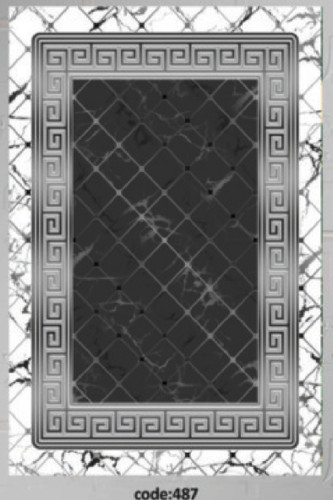 خرید ارزان فرشینه ورساچه فرشینه آفتاب کد H487مخمل شانل ترک استپدار