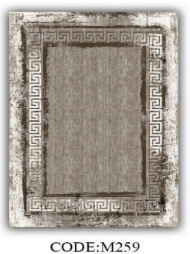 خرید ارزان فرشینه ورساچه فرشینه آفتاب کد M259مخمل شانل ترک استپدار