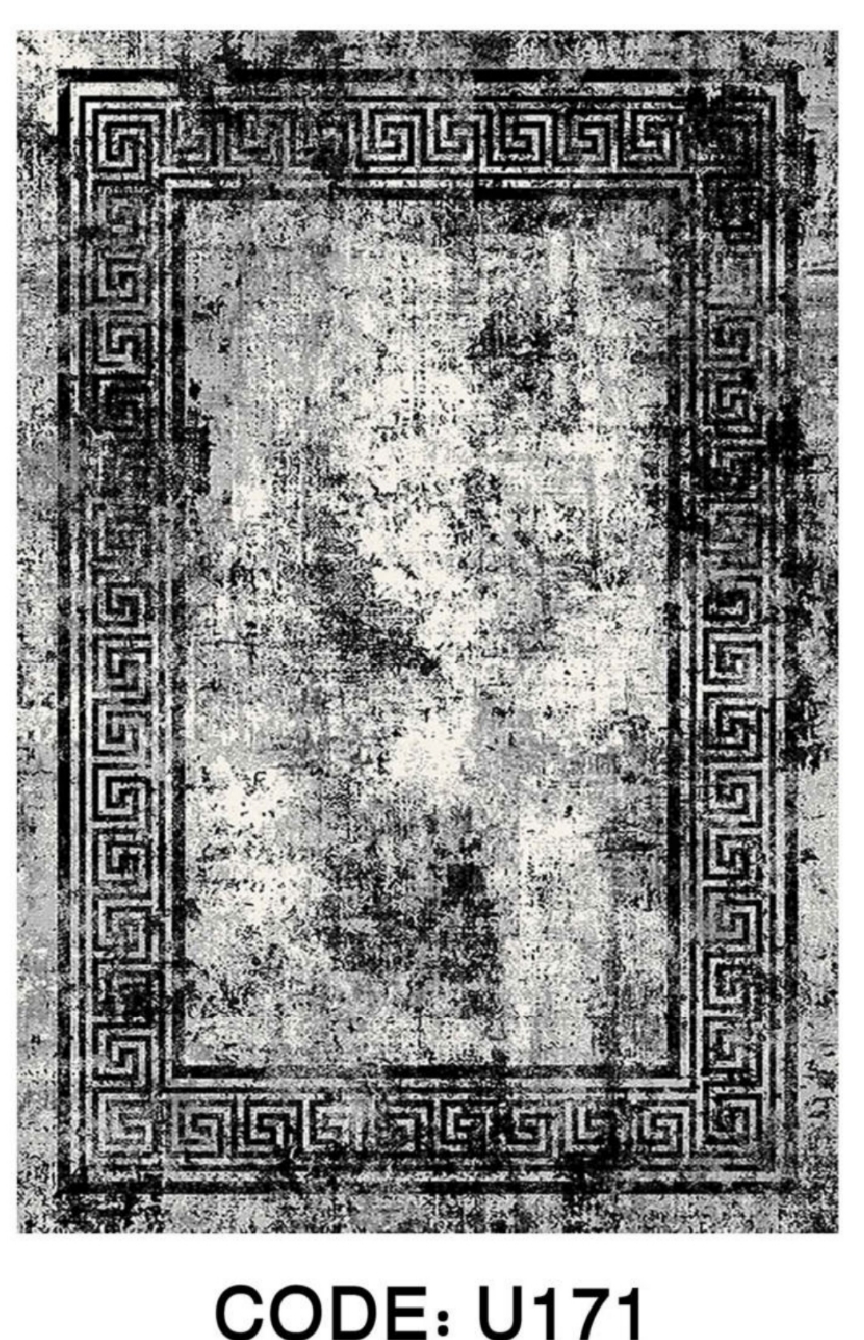 خرید ارزان فرشینه ورساچه فرشینه آفتاب کد U171مخمل شانل ترک استپدار