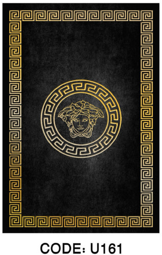 خرید ارزان فرشینه ورساچه فرشینه آفتاب کد U161مخمل شانل ترک استپدار