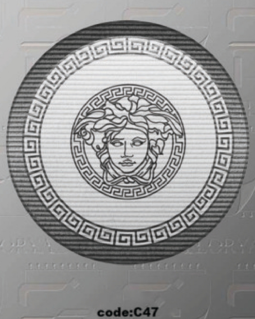 خرید ارزان فرشینه گرد ورساچه فرشینه آفتاب کدC47مخمل شانل ترک استپدار