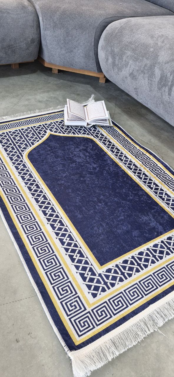 قیمت عالی فرشینه جانمازفرشینه آفتاب کدN117مخمل شانل ترک استپدار