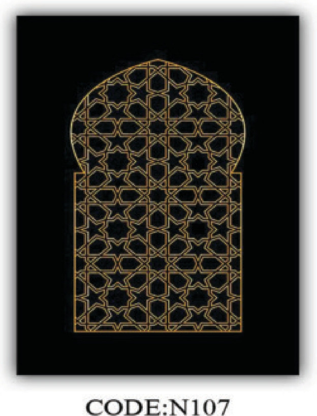 خرید ارزان فرشینه جانمازفرشینه آفتاب کدN107مخمل شانل ترک استپدار
