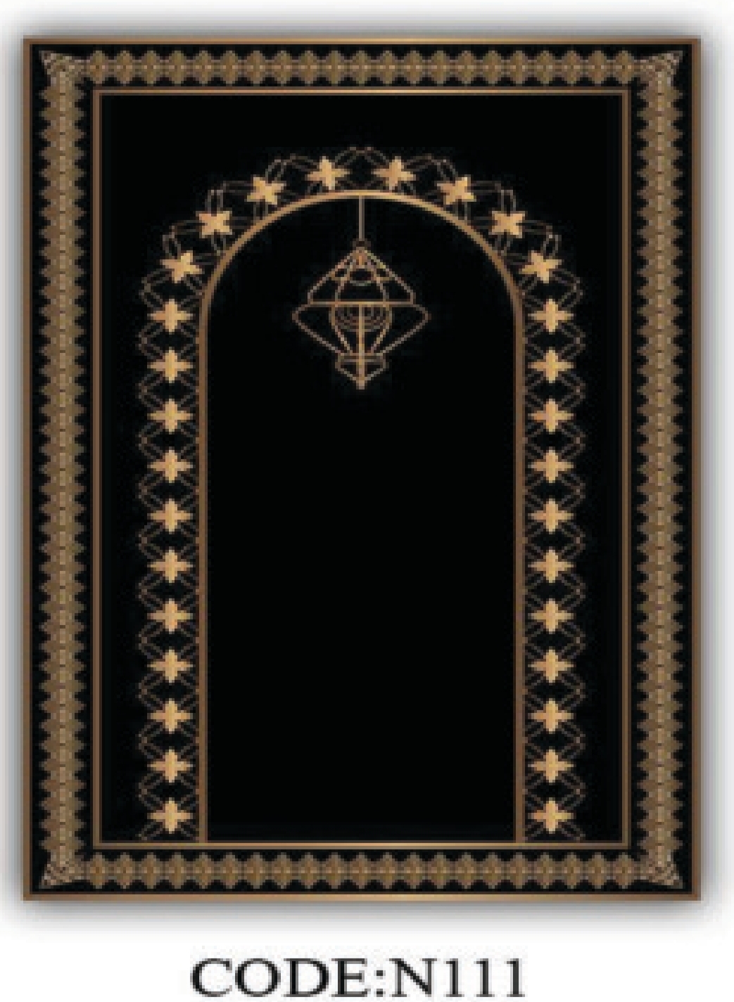 خرید ارزان فرشینه جانمازفرشینه آفتاب کدN111مخمل شانل ترک استپدار