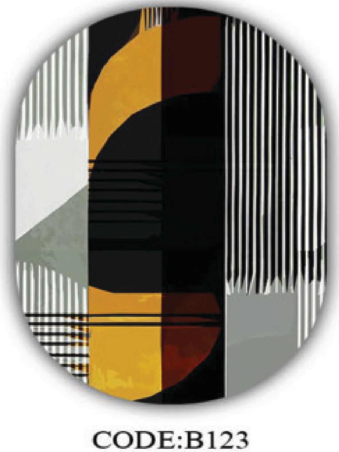 خرید ارزان فرشینه بیضی مینیمال فرشینه آفتاب کدB123مخمل شانل ترک استپدار