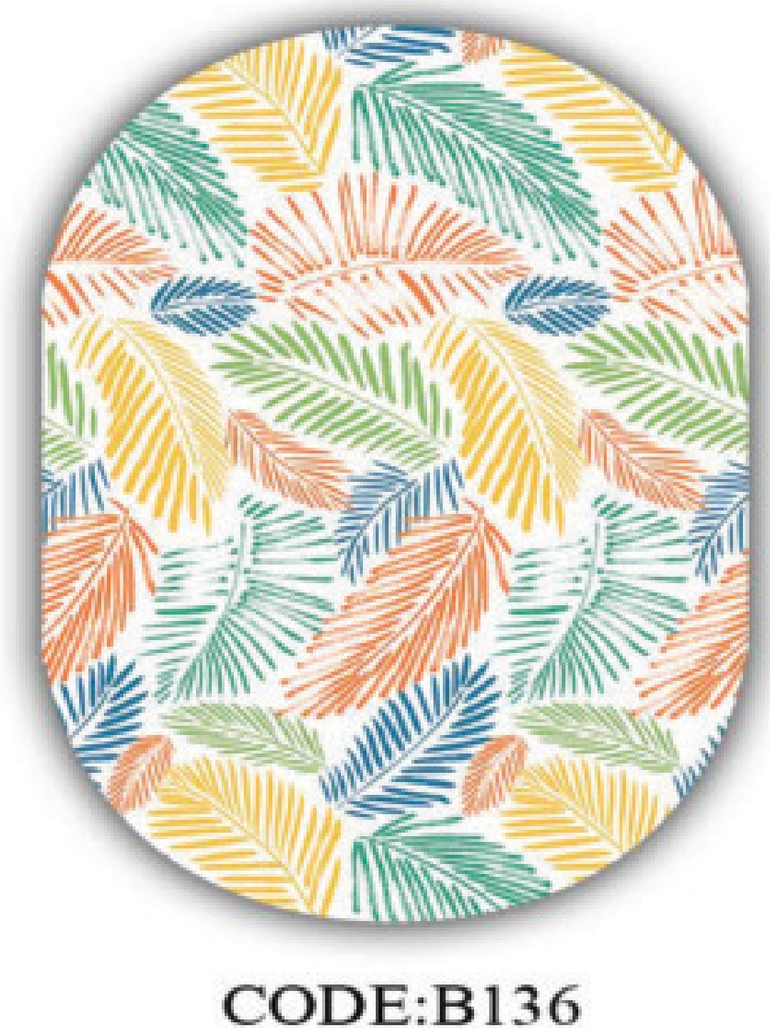 خرید ارزان فرشینه بیضی مینیمال فرشینه آفتاب کدB136مخمل شانل ترک استپدار