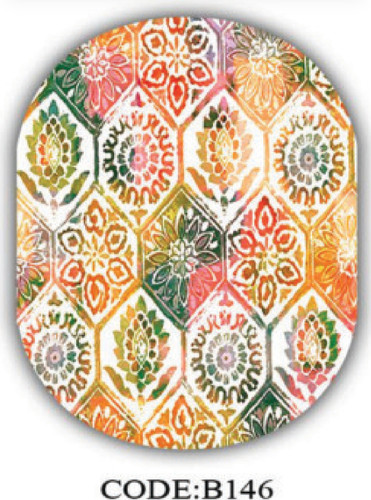 خرید ارزان فرشینه بیضی مینیمال فرشینه آفتاب کدB146مخمل شانل ترک استپدار