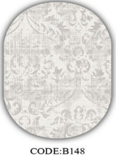 خرید ارزان فرشینه بیضی مینیمال فرشینه آفتاب کدB148مخمل شانل ترک استپدار