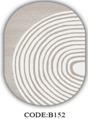 خرید ارزان فرشینه بیضی مینیمال فرشینه آفتاب کدB152مخمل شانل ترک استپدار