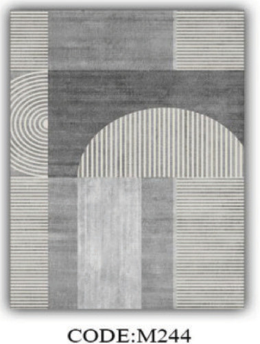 خرید ارزان فرشینه مینیمال فرشینه آفتاب کد M244مخمل شانل ترک استپدار