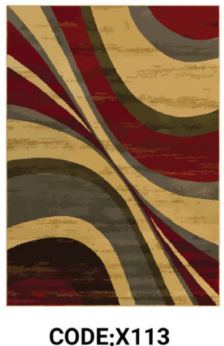 خرید ارزان فرشینه مینیمال فرشینه آفتاب کد X113مخمل شانل ترک استپدار