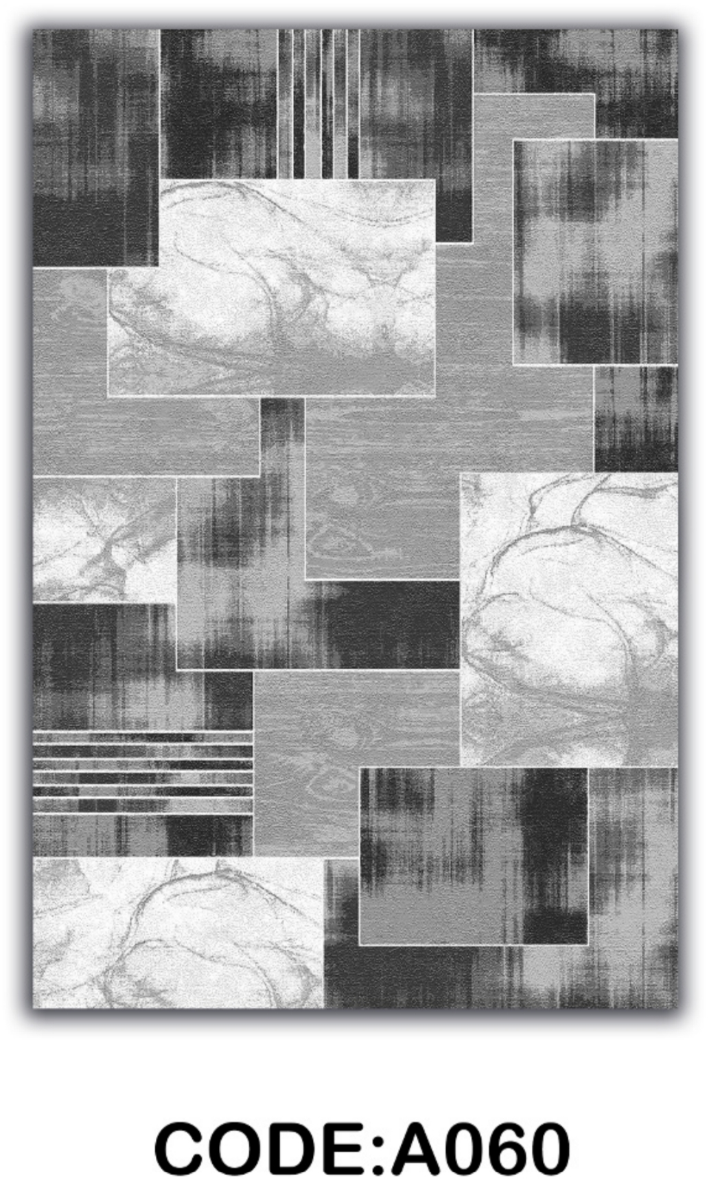 خرید ارزان فرشینه مینیمال فرشینه آفتاب کد A060مخمل شانل ترک استپدار