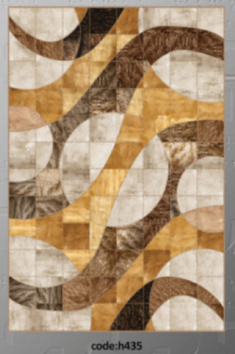 خرید ارزان فرشینه مینیمال فرشینه آفتاب کد H435مخمل شانل ترک استپدار