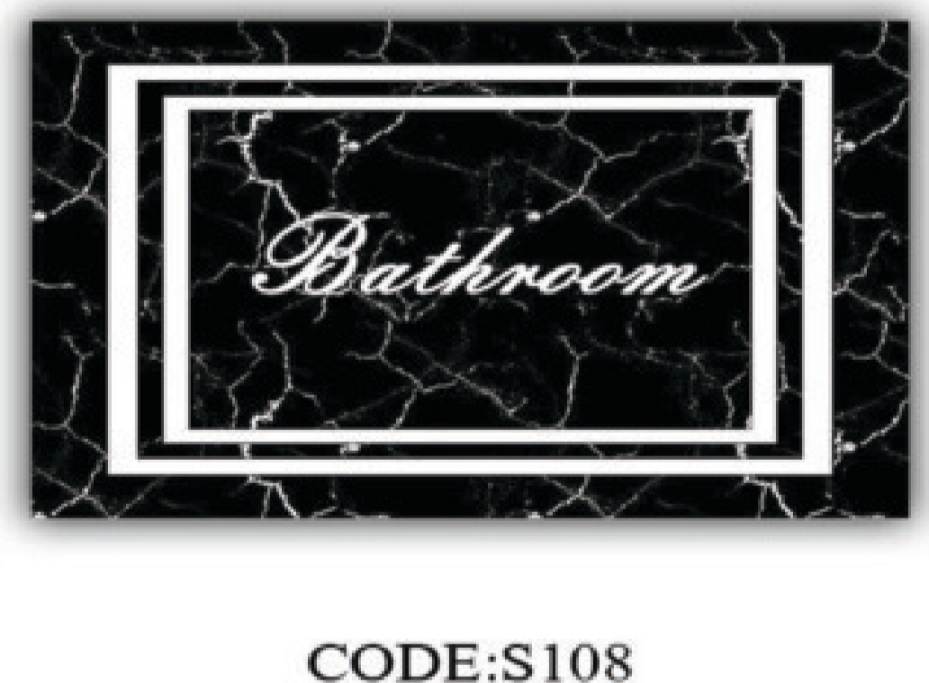 خرید ارزان فرشینه پادری حمام و دستشویی فرشینه آفتاب کد S108مخمل شانل ترک استپدار