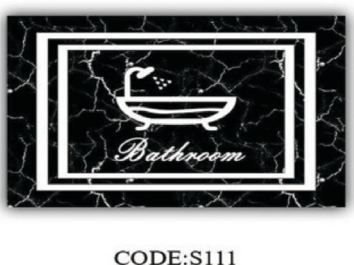 خرید ارزان فرشینه پادری حمام و دستشویی فرشینه آفتاب کد S111مخمل شانل ترک استپدار