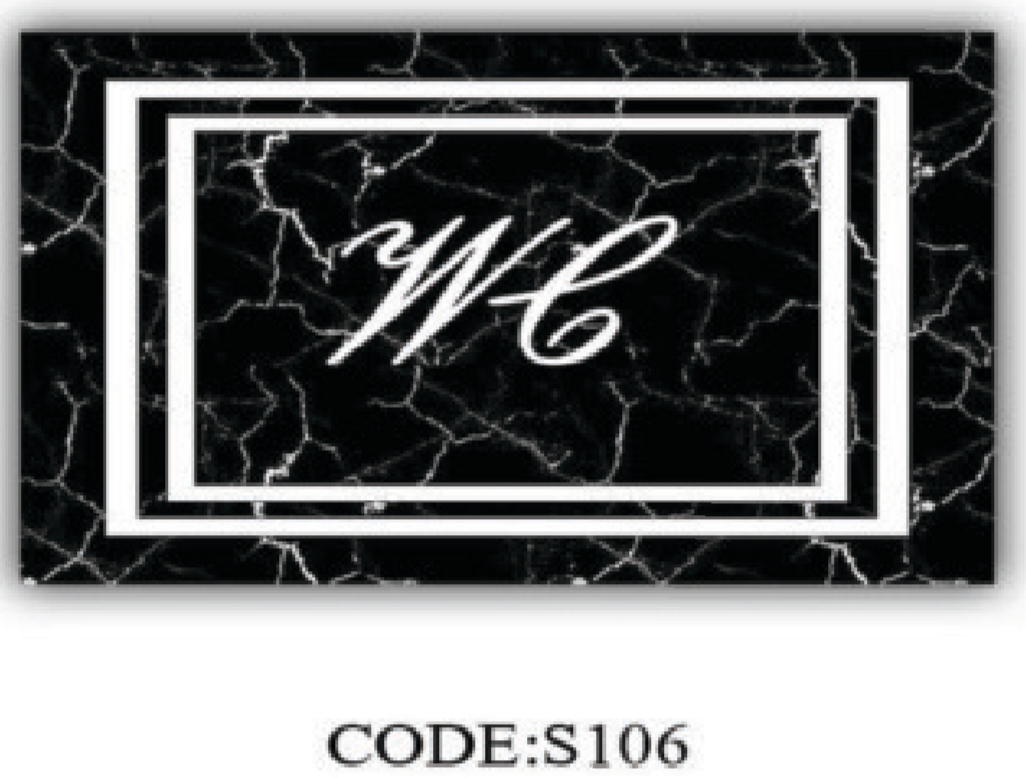 خرید ارزان فرشینه پادری حمام و دستشویی فرشینه آفتاب کد S106مخمل شانل ترک استپدار