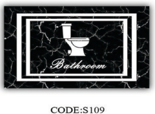 خرید ارزان فرشینه پادری حمام و دستشویی فرشینه آفتاب کد S109مخمل شانل ترک استپدار